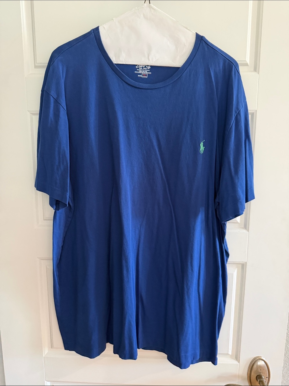 Polo by Ralph Lauren Royal Blue Short-Sleeve Crew Tee with Green Pony